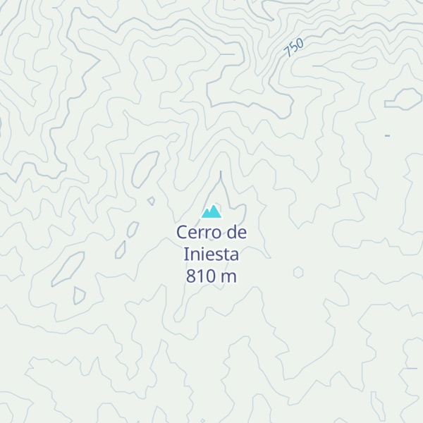 Map of Cerro de Iniesta