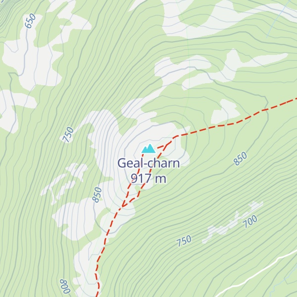 Map of Geal-charn
