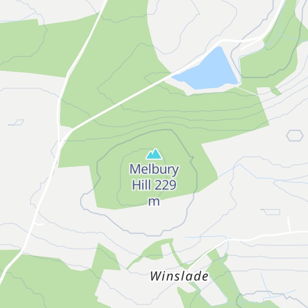 Map of Melbury Hill