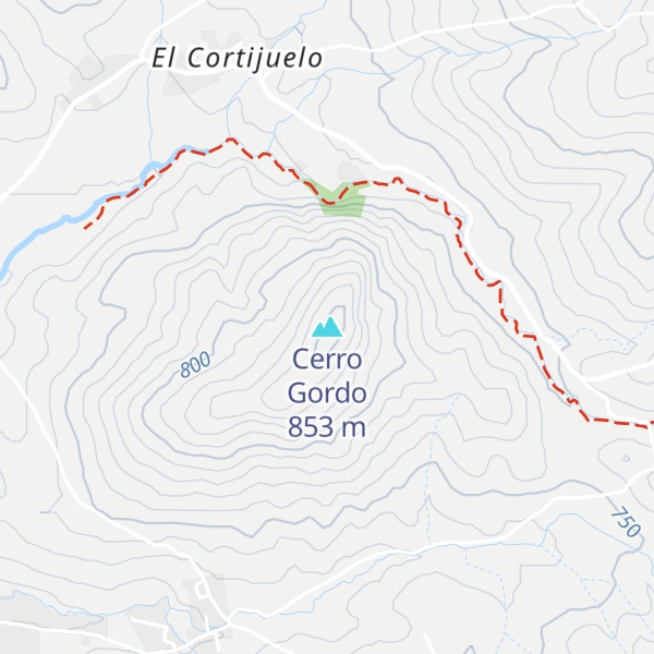 Map of Cerro Gordo