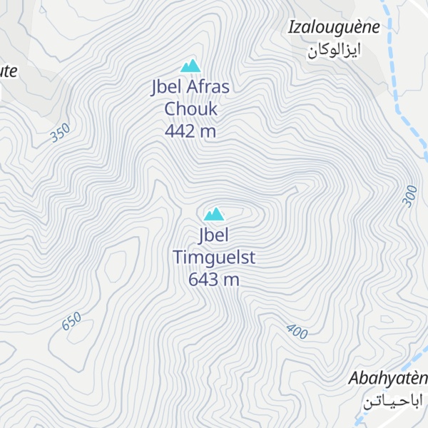 Map of Jbel Timguelst