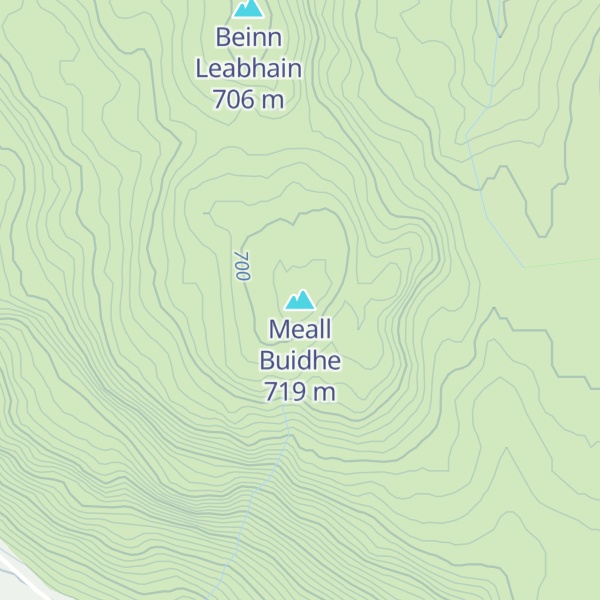 Map of Meall Buidhe