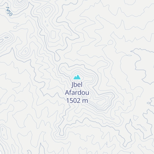 Map of Jbel Afardou