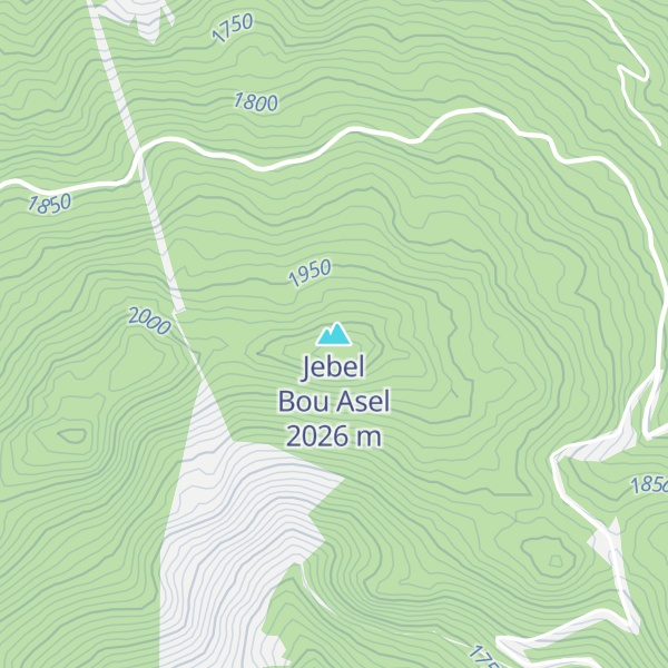 Map of Jebel Bou Asel