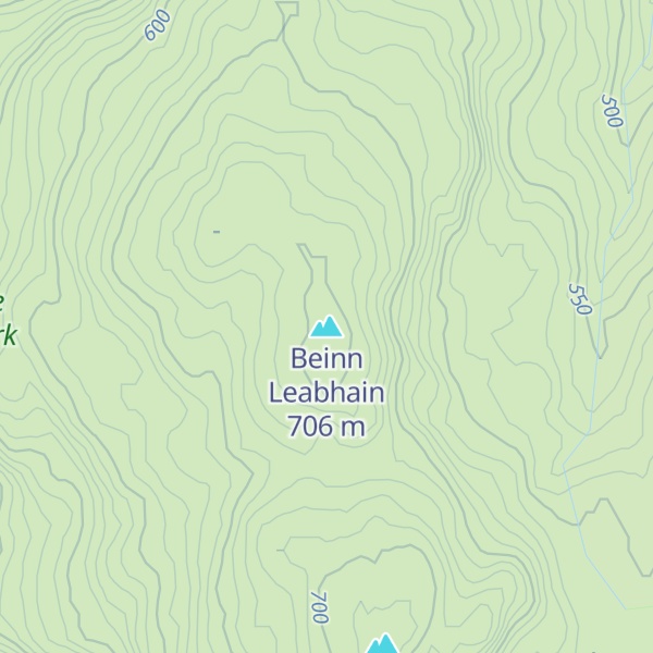 Map of Beinn Leabhain