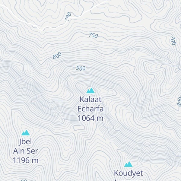 Map of Kalaat Echarfa