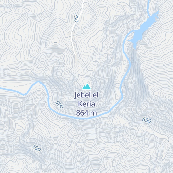 Map of Jebel el Keria