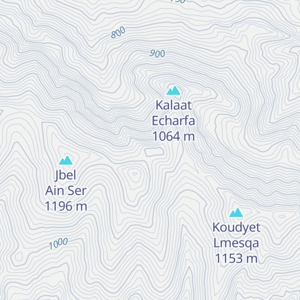 Map of Koudyet Ettebbala