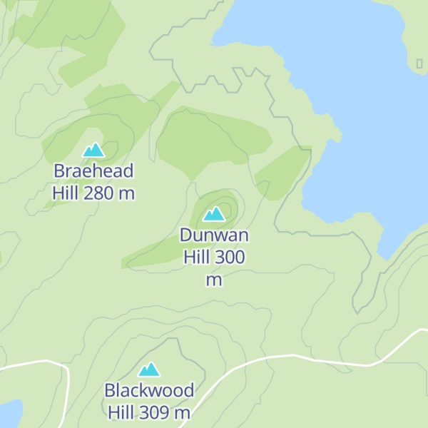 Map of Dunwan Hill
