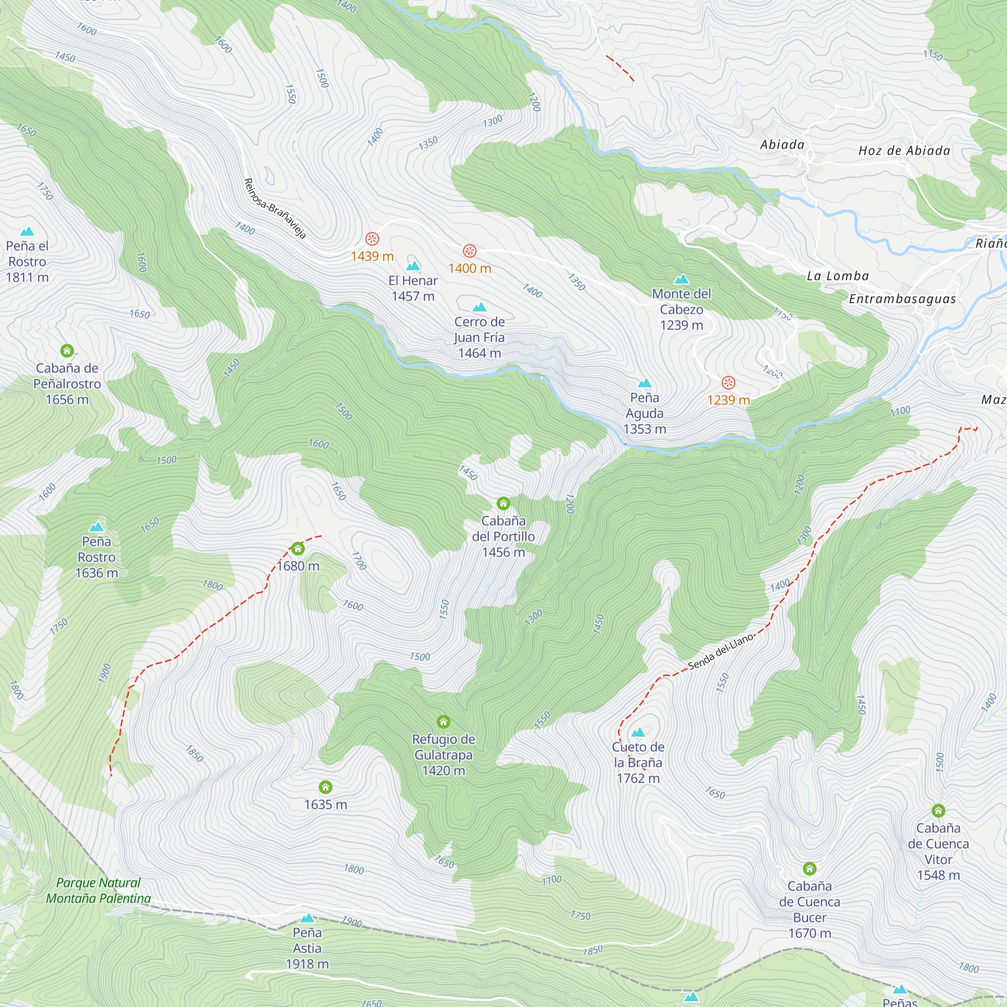 Cabaña del Portillo map