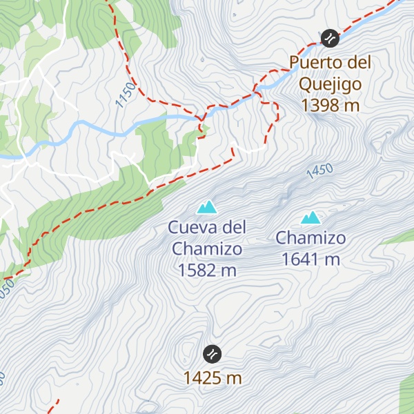 Map of Cueva del Chamizo