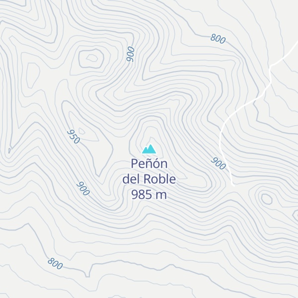 Map of Peñón del Roble