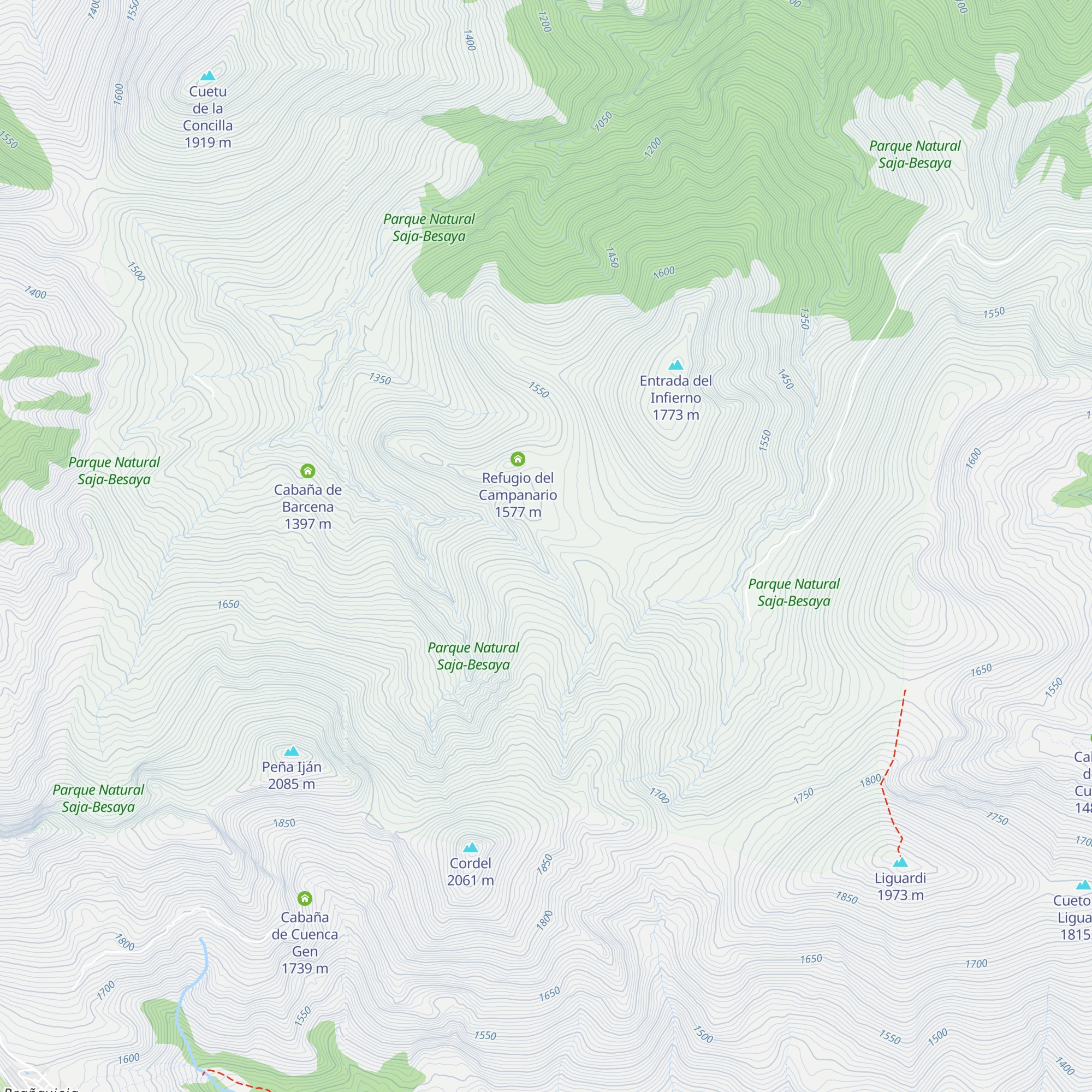 Cabaña de La Pinilla map