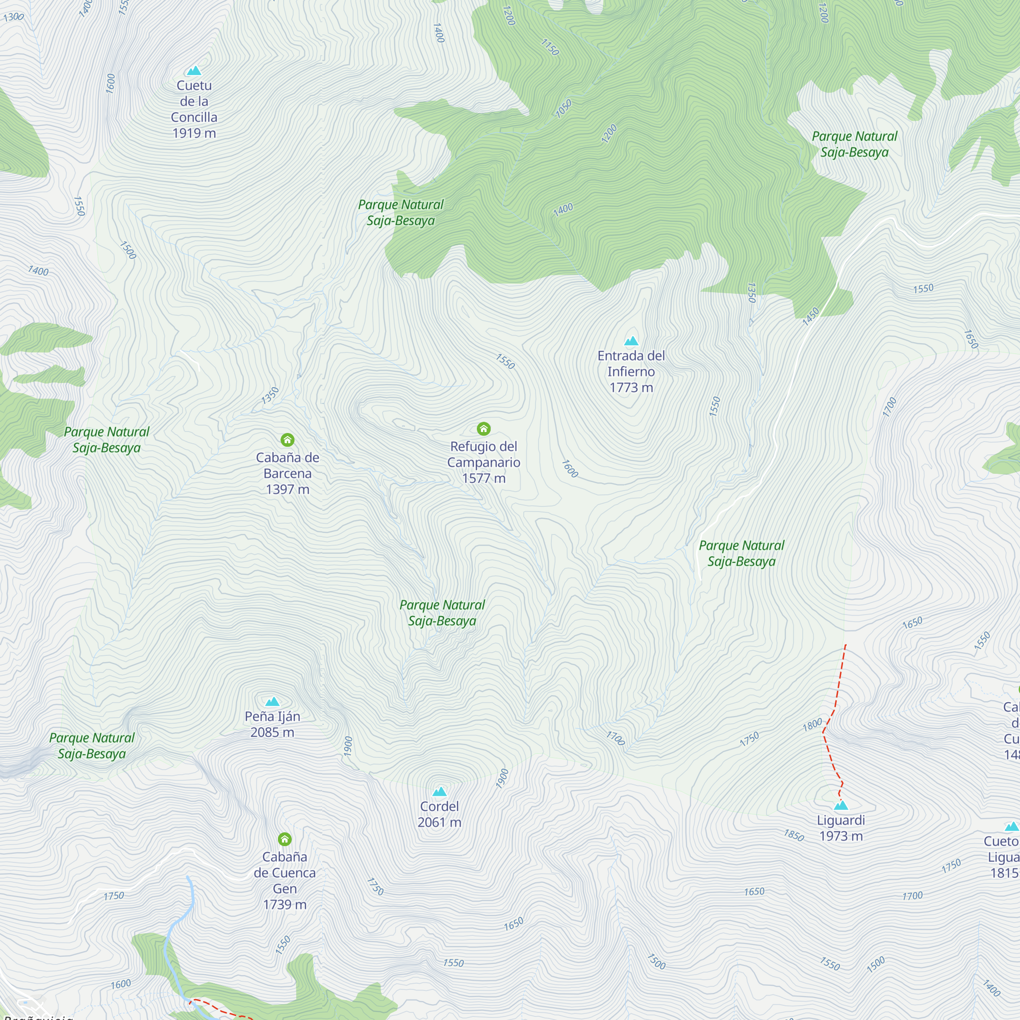 Cabaña de La Pinilla map