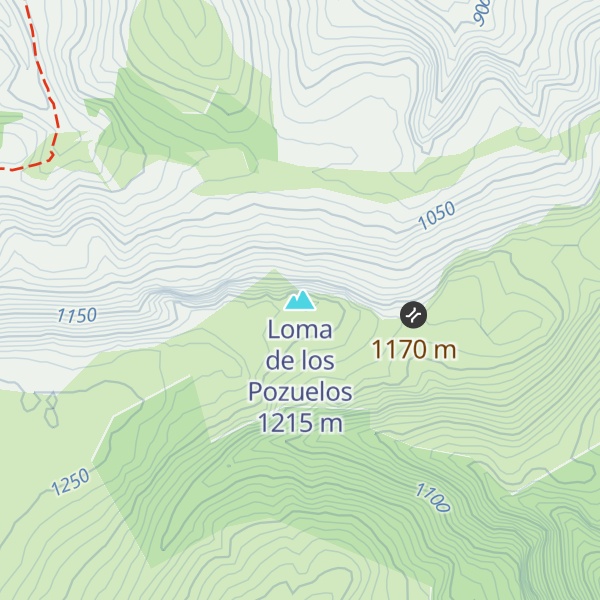 Map of Loma de los Pozuelos