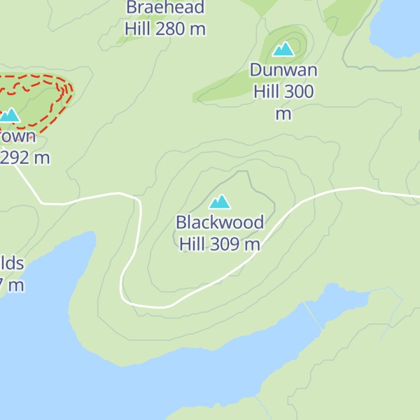 Map of Knockenbeg Hill