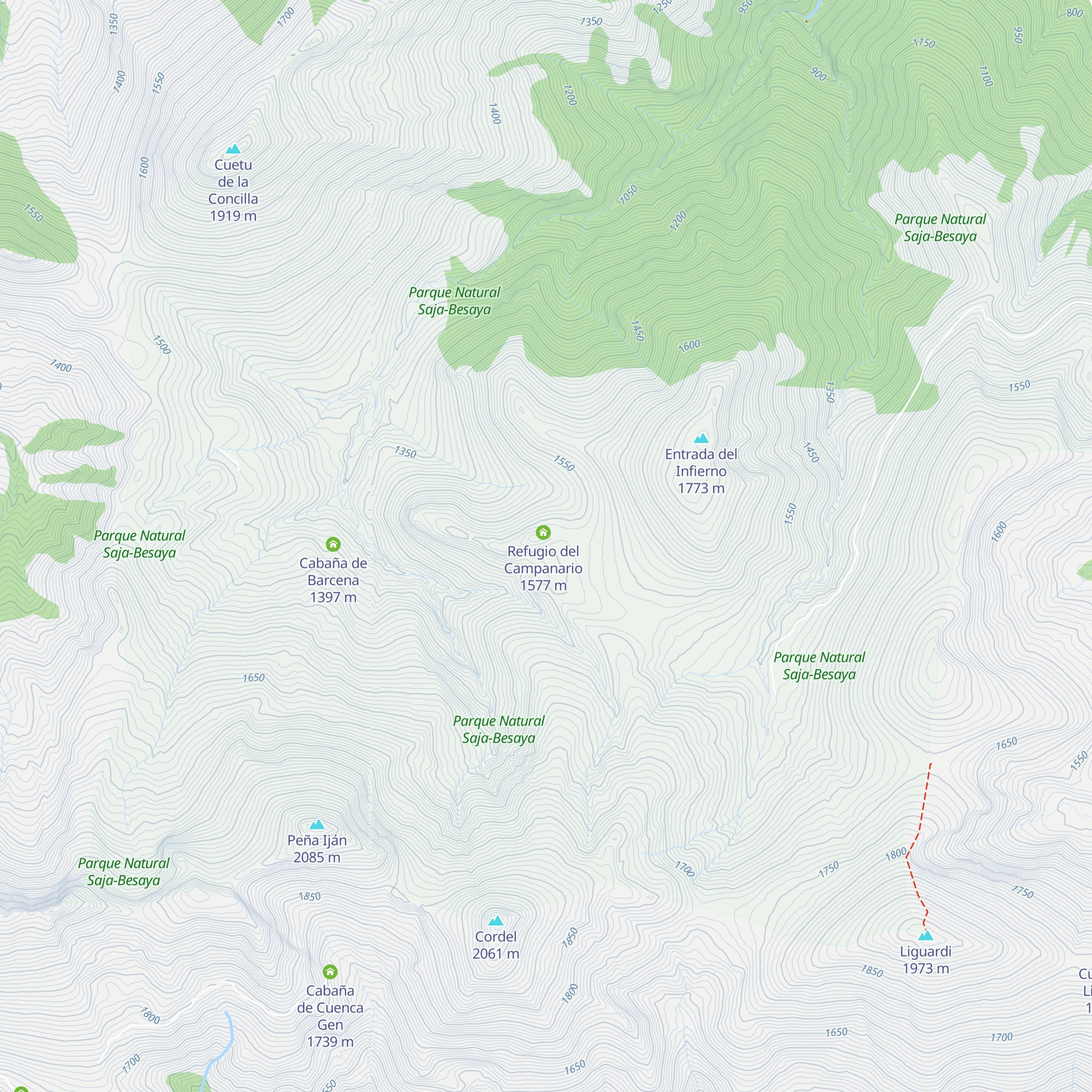 Cabaña del ICONA map