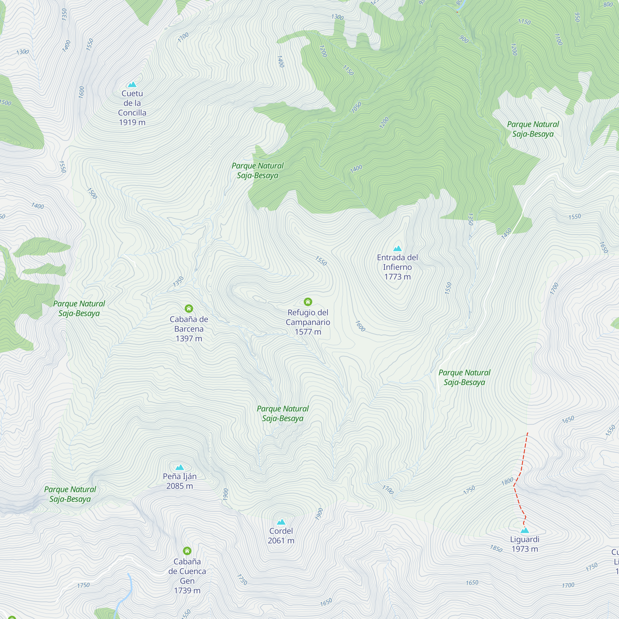 Cabaña del ICONA map