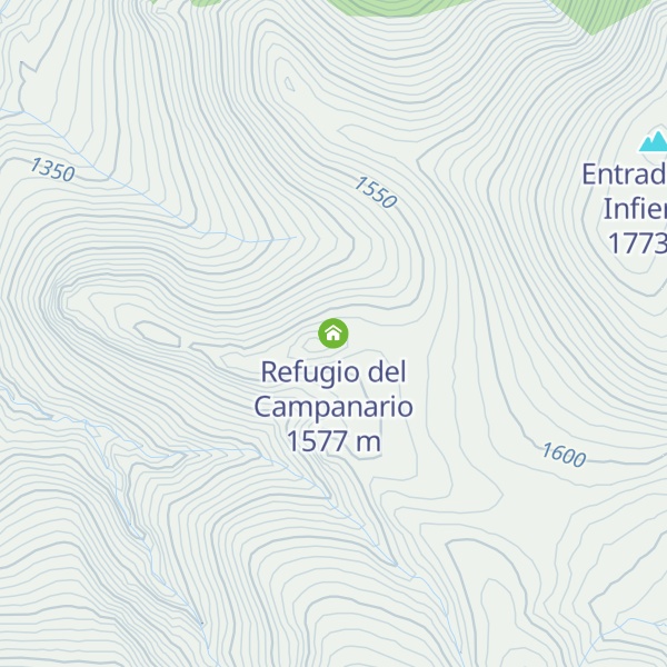 Map of Refugio del Campanario