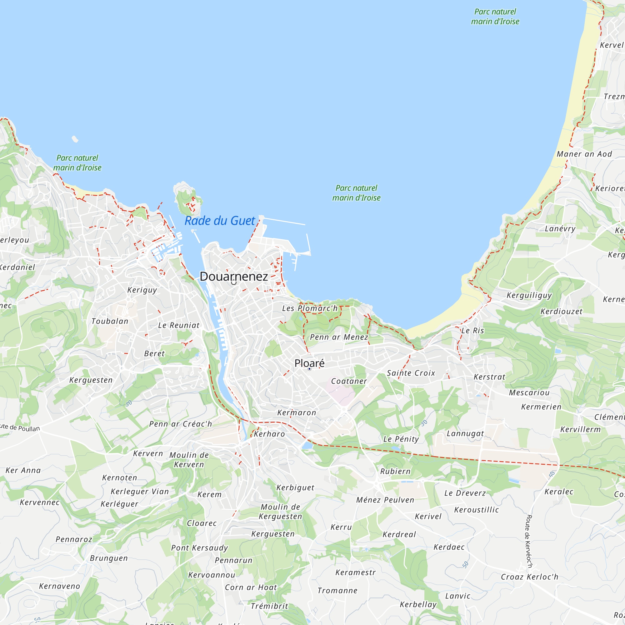Gîte des Plomarc'h map