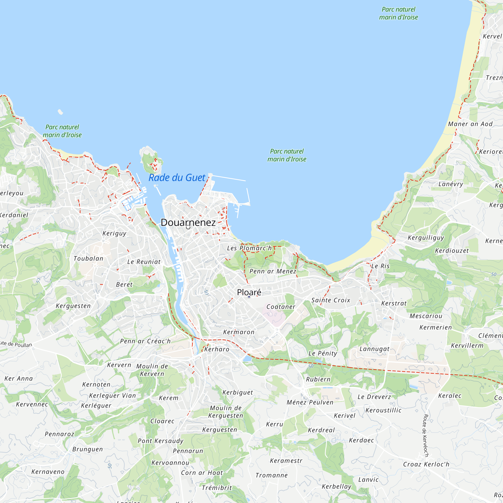 Gîte des Plomarc'h map