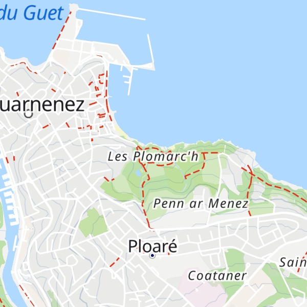 Map of Gîte Municipal Les Plomarc'h