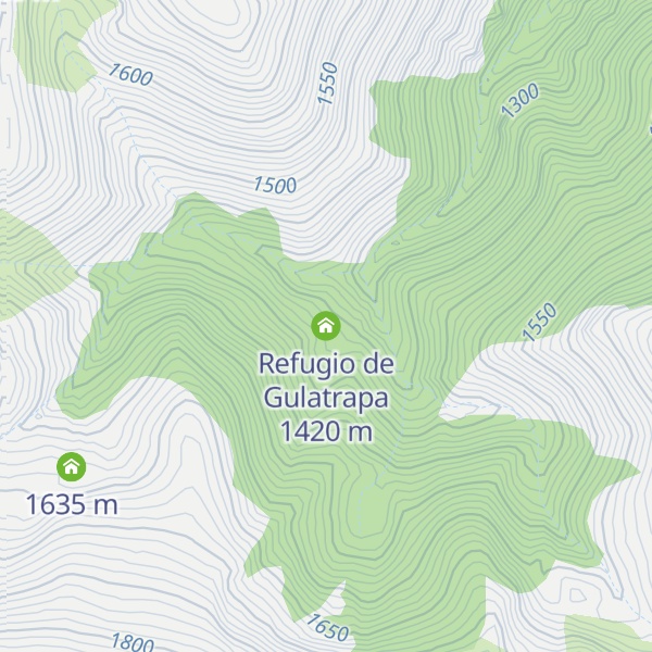 Map of Refugio de Gulatrapa