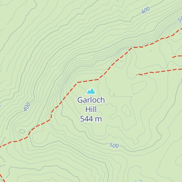 Map of Garloch Hill