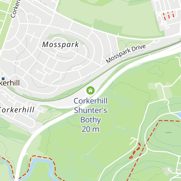 Map of Corkerhill Shunter's Bothy