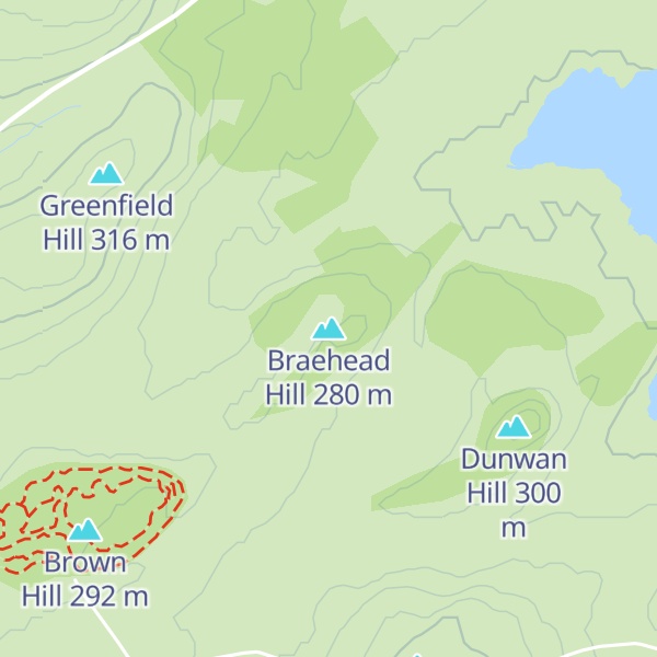 Map of Braehead Hill