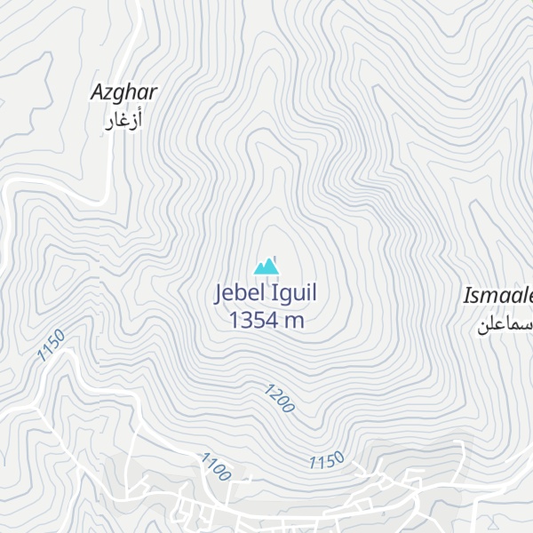 Map of Jebel Iguil
