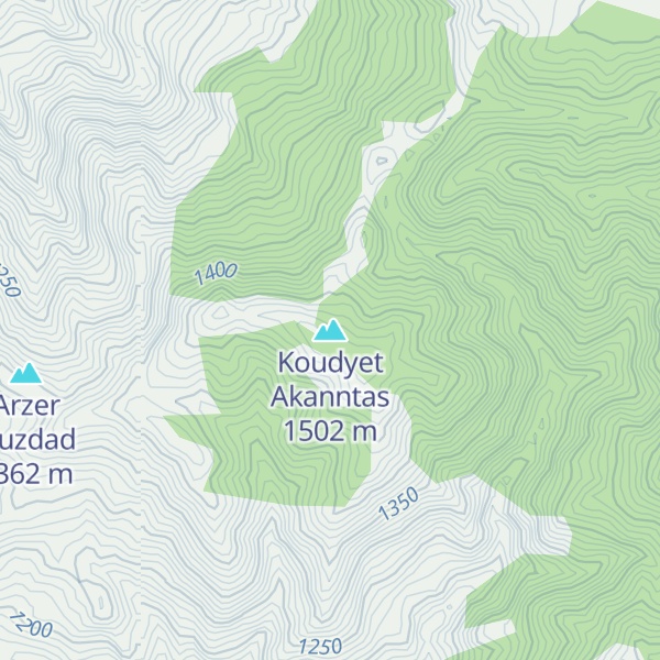 Map of Koudyet Akanntas