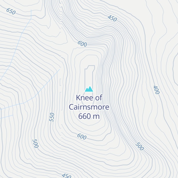 Map of Knee of Cairnsmore