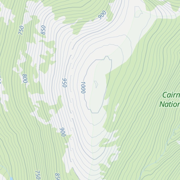 Map of Beinn Udlamain