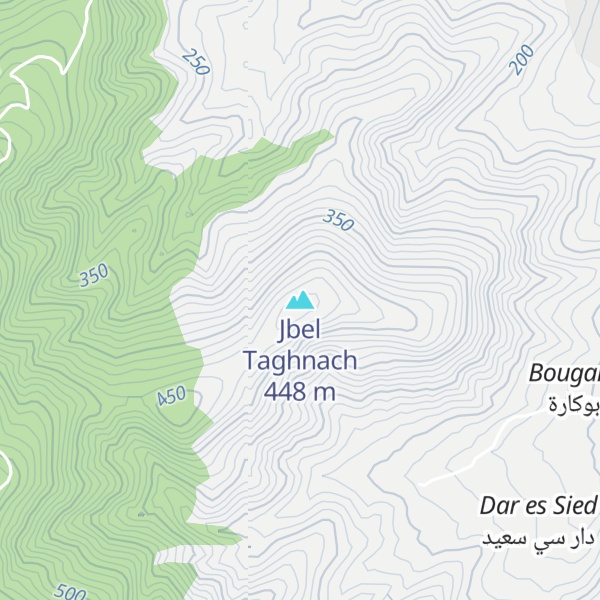 Map of Jbel Taghnach