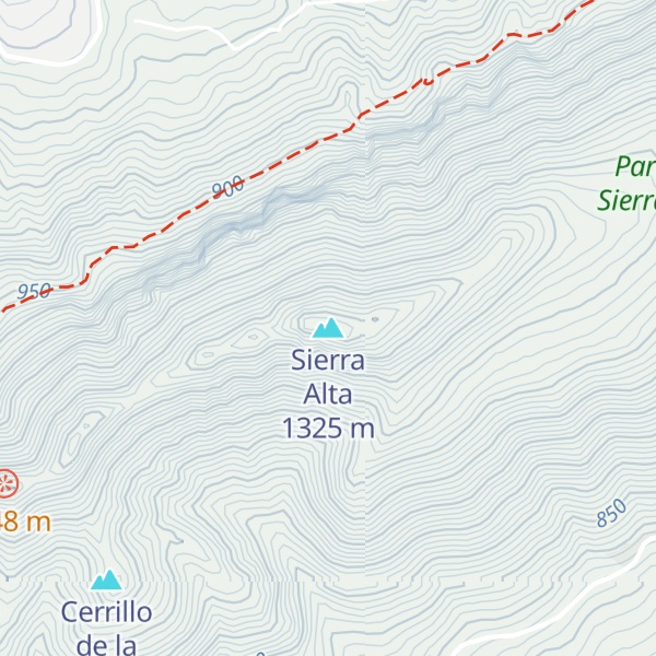 Map of Sierra Alta