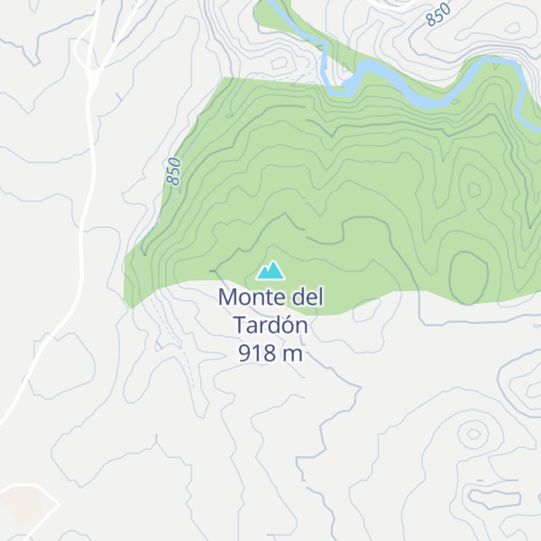 Map of Monte del Tardón