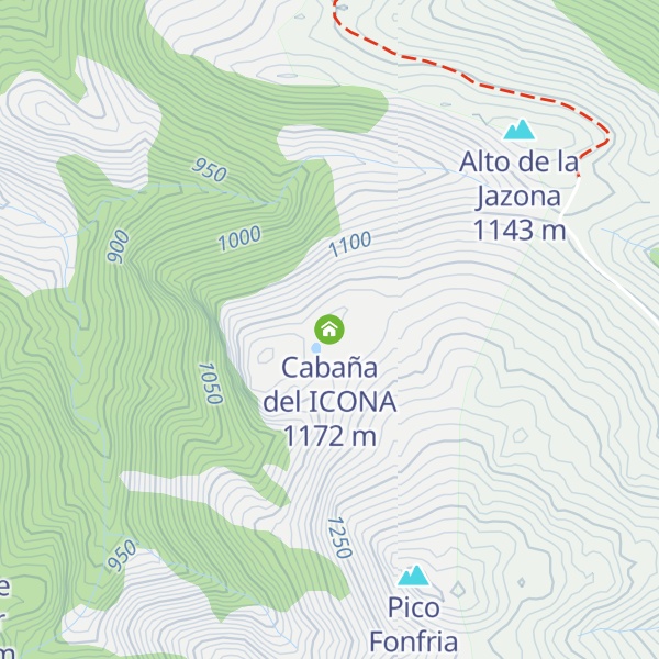 Map of Cabaña del ICONA