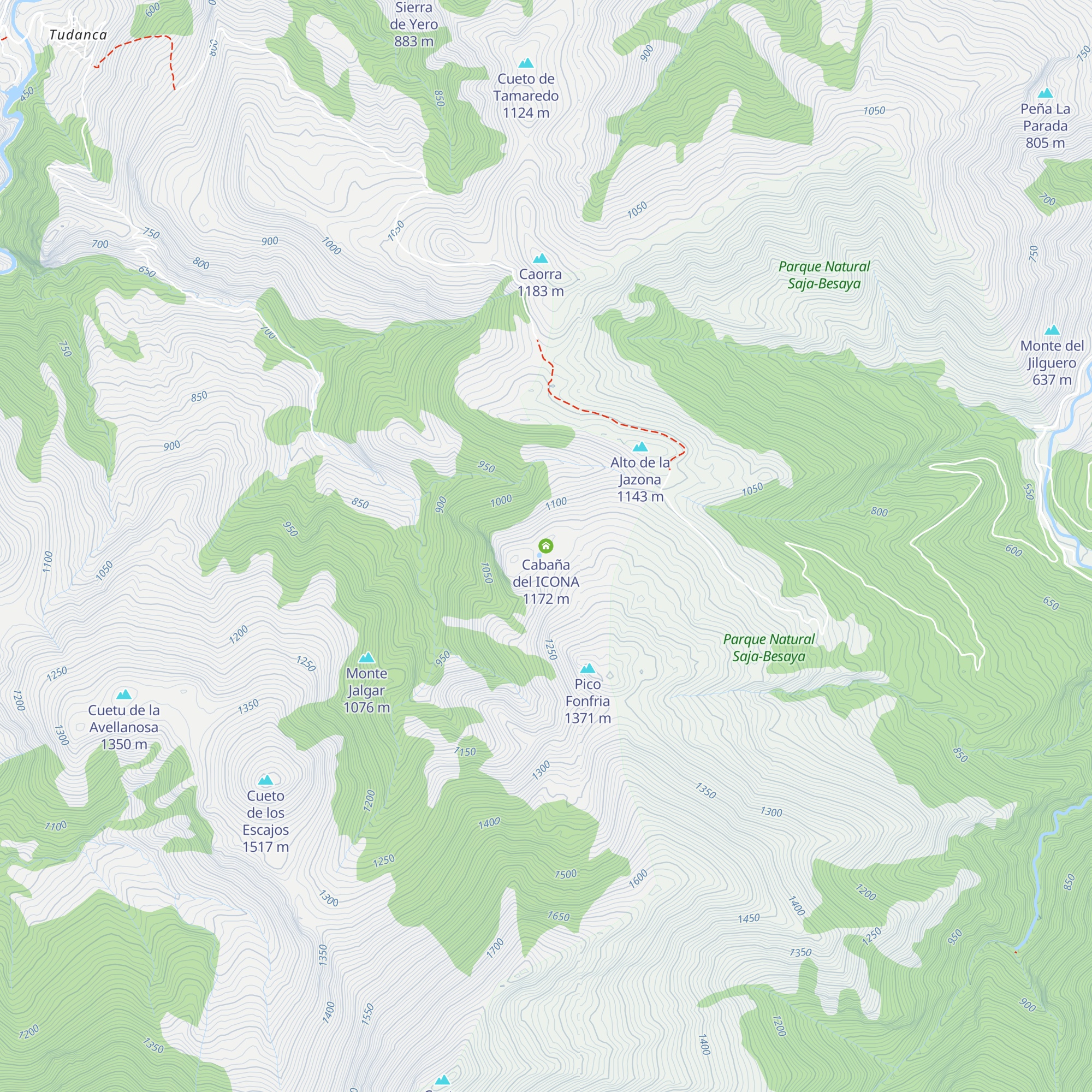 Cabaña del ICONA map
