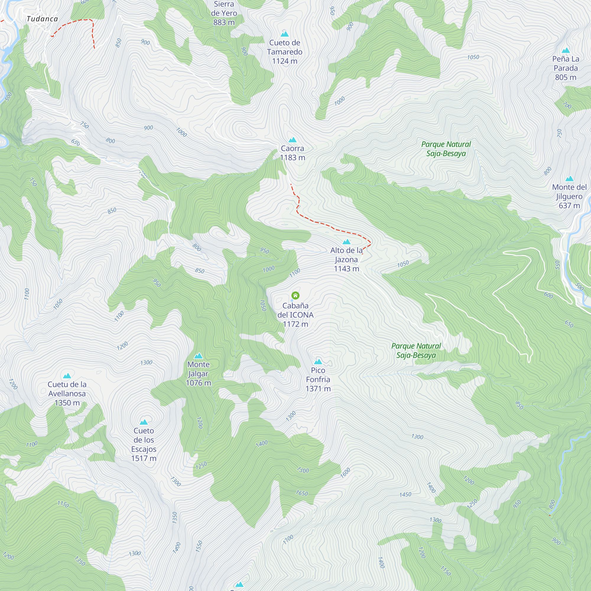 Cabaña del ICONA map