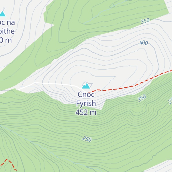 Map of Cnoc Fyrish