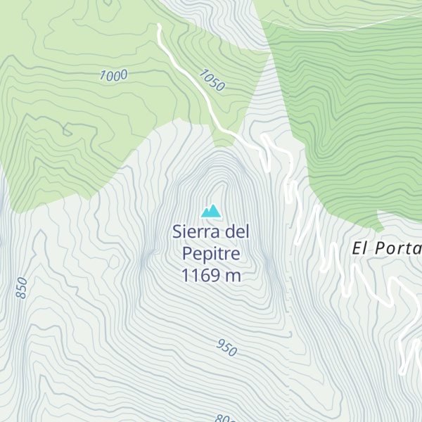 Map of Sierra del Pepitre