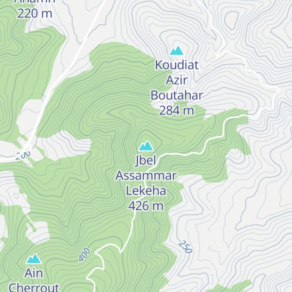 Map of Jbel Assammar Lekeha