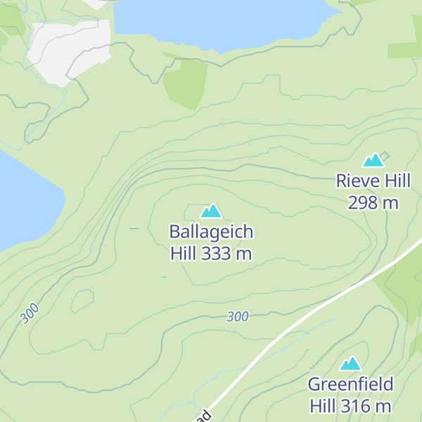 Map of Ballageich Hill