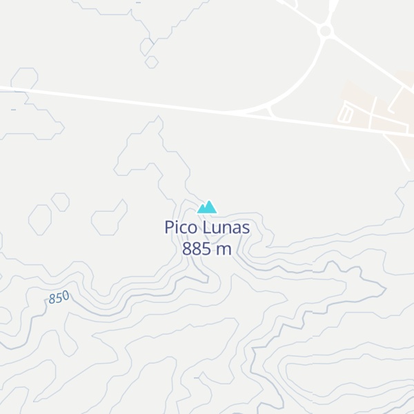 Map of Pico Lunas
