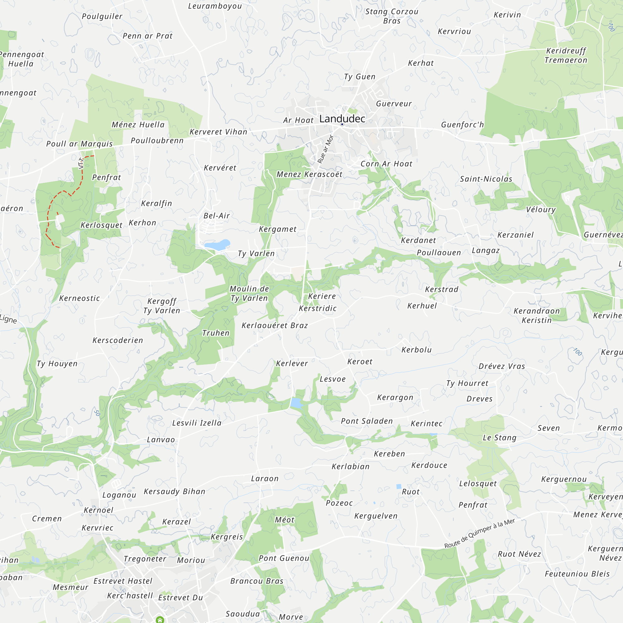 Gîte Ty Héol map