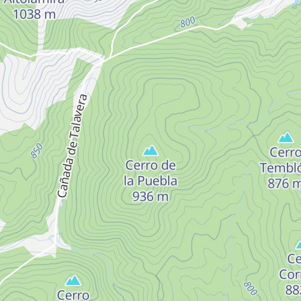 Map of Cerro de la Puebla