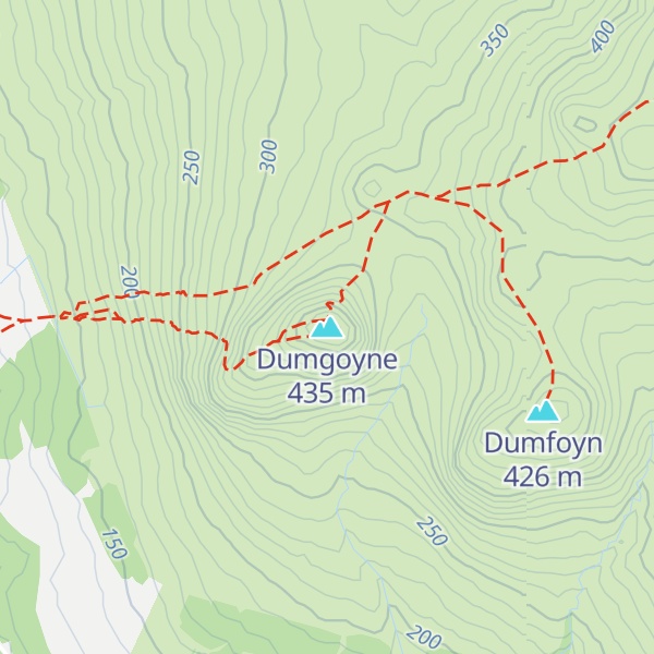 Map of Dumgoyne