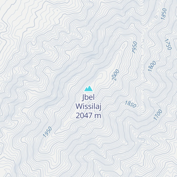 Map of Jbel Wissilaj