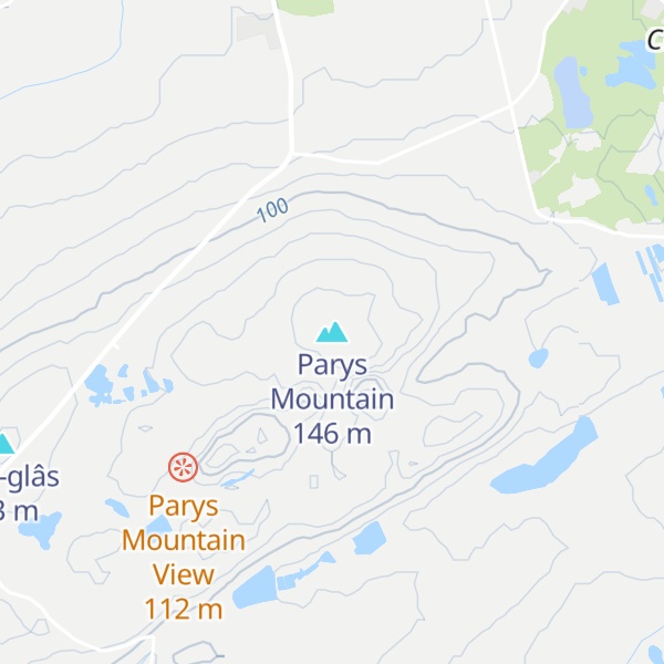 Map of Parys Mountain
